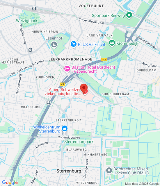 Google maps afbeelding voor Dienstapotheek Drechtsteden