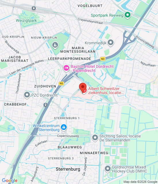Google maps afbeelding voor Dienstapotheek Drechtsteden